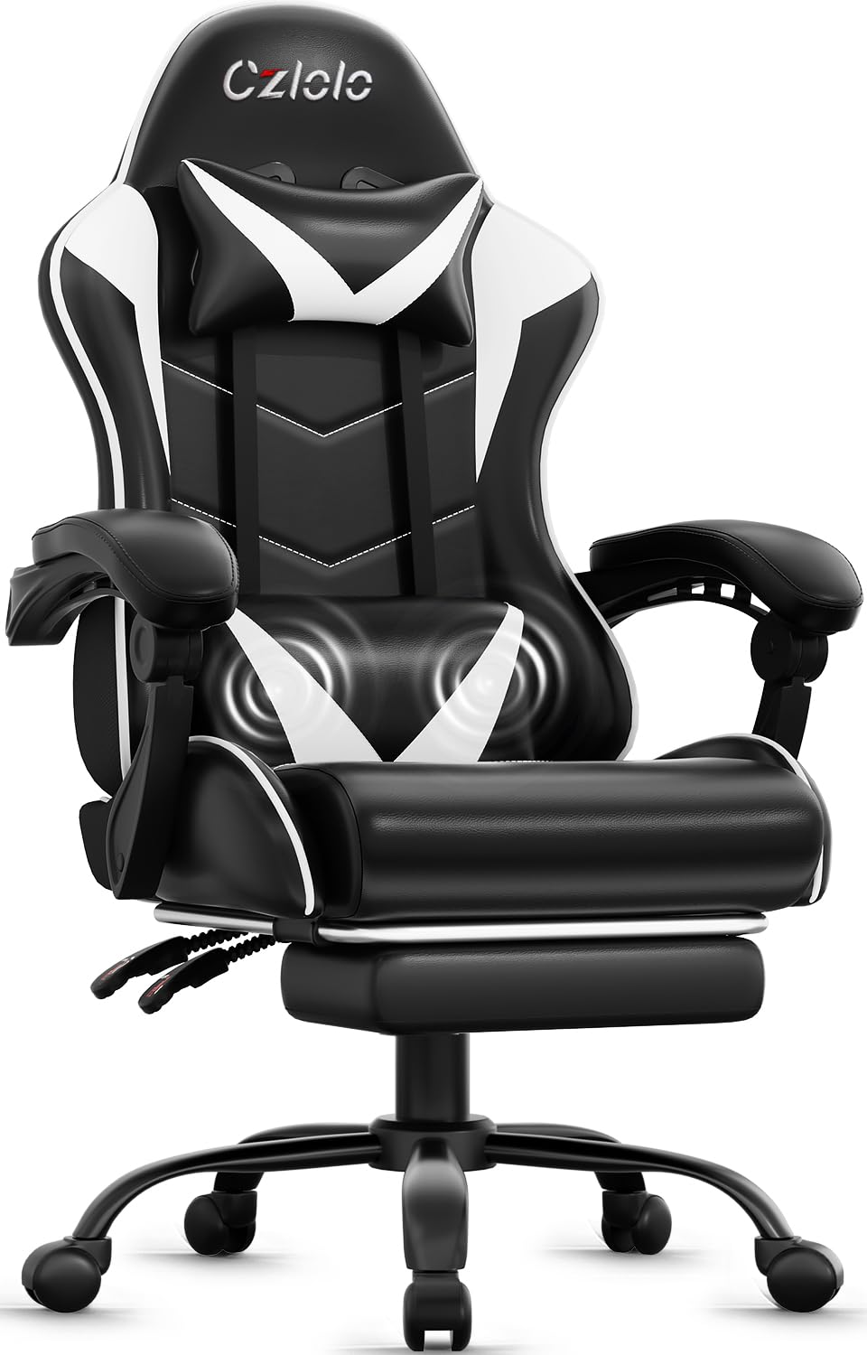 Video Gaming & Esports Usd Acc - Silla Gamer con Reposapiés, Estilo Racing,
