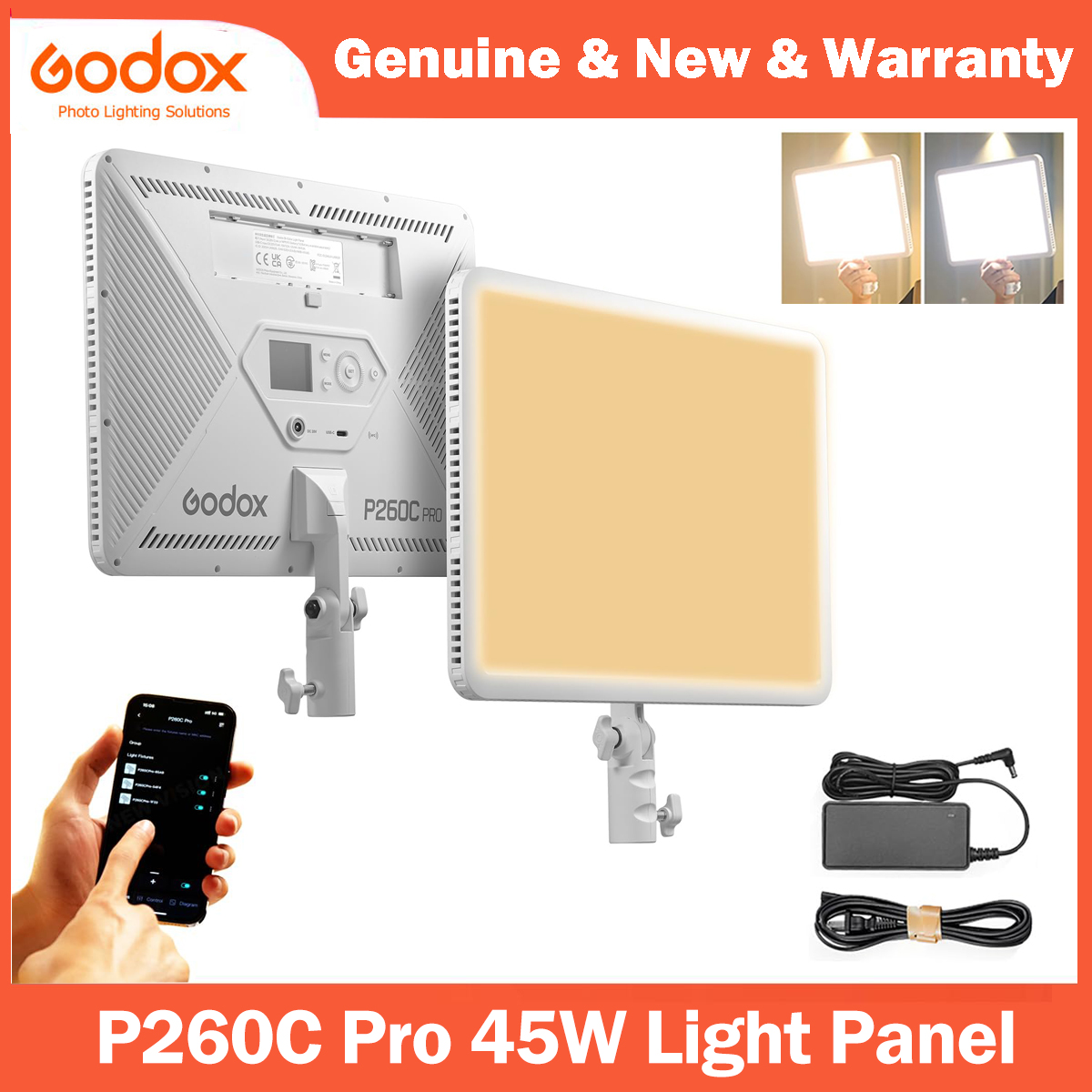 Led Light Panel Stream - Godox P260C Pro Panel de luz