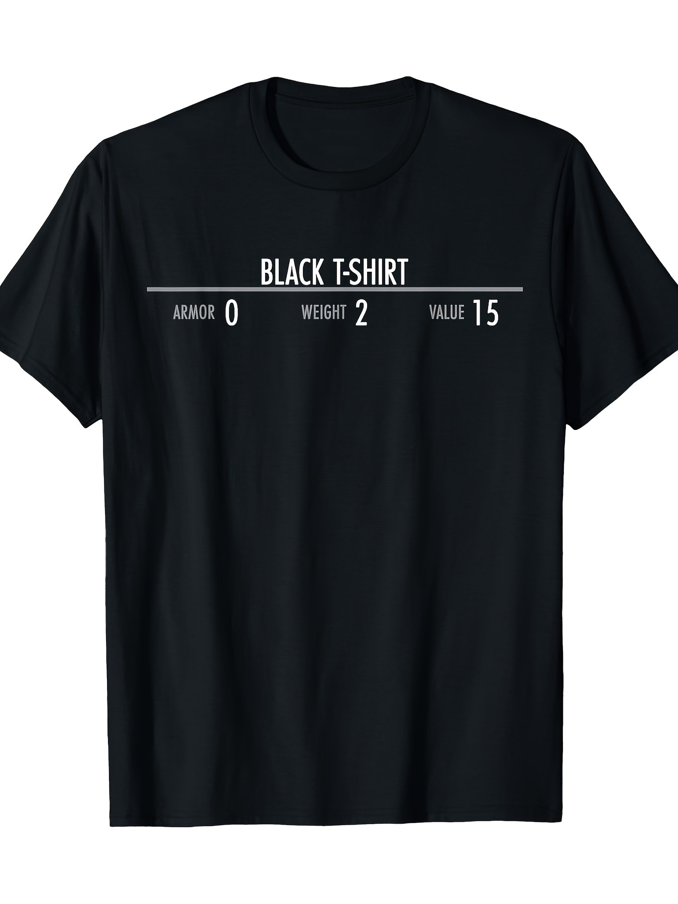 Esports Gaming Shirts - Skyrim Armor Stats camiseta gráfica divertida