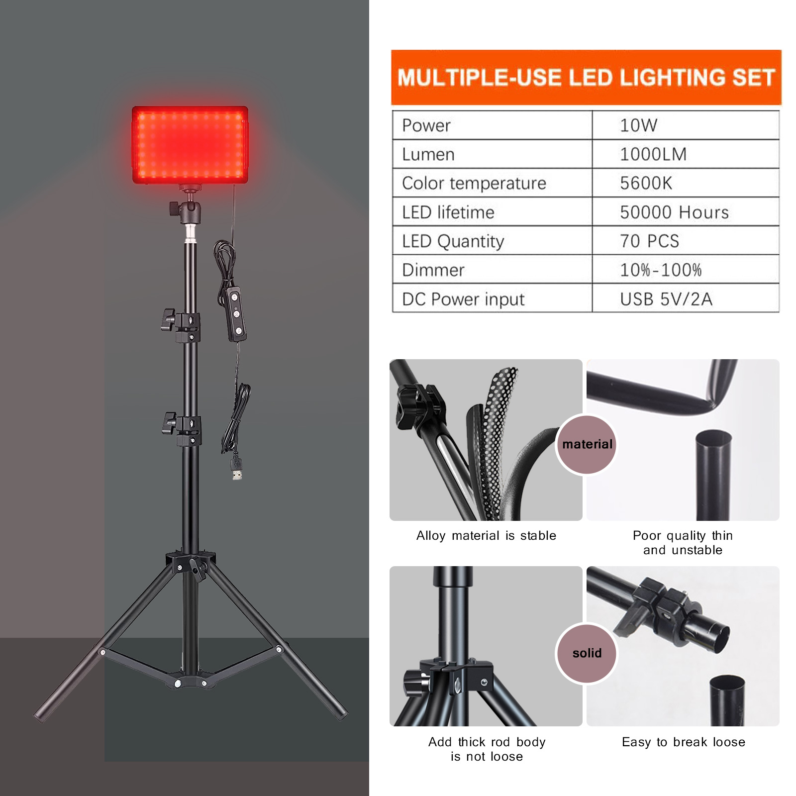 Panel de luz LED para fotograf - Led Light Panel Stream reseña y precio