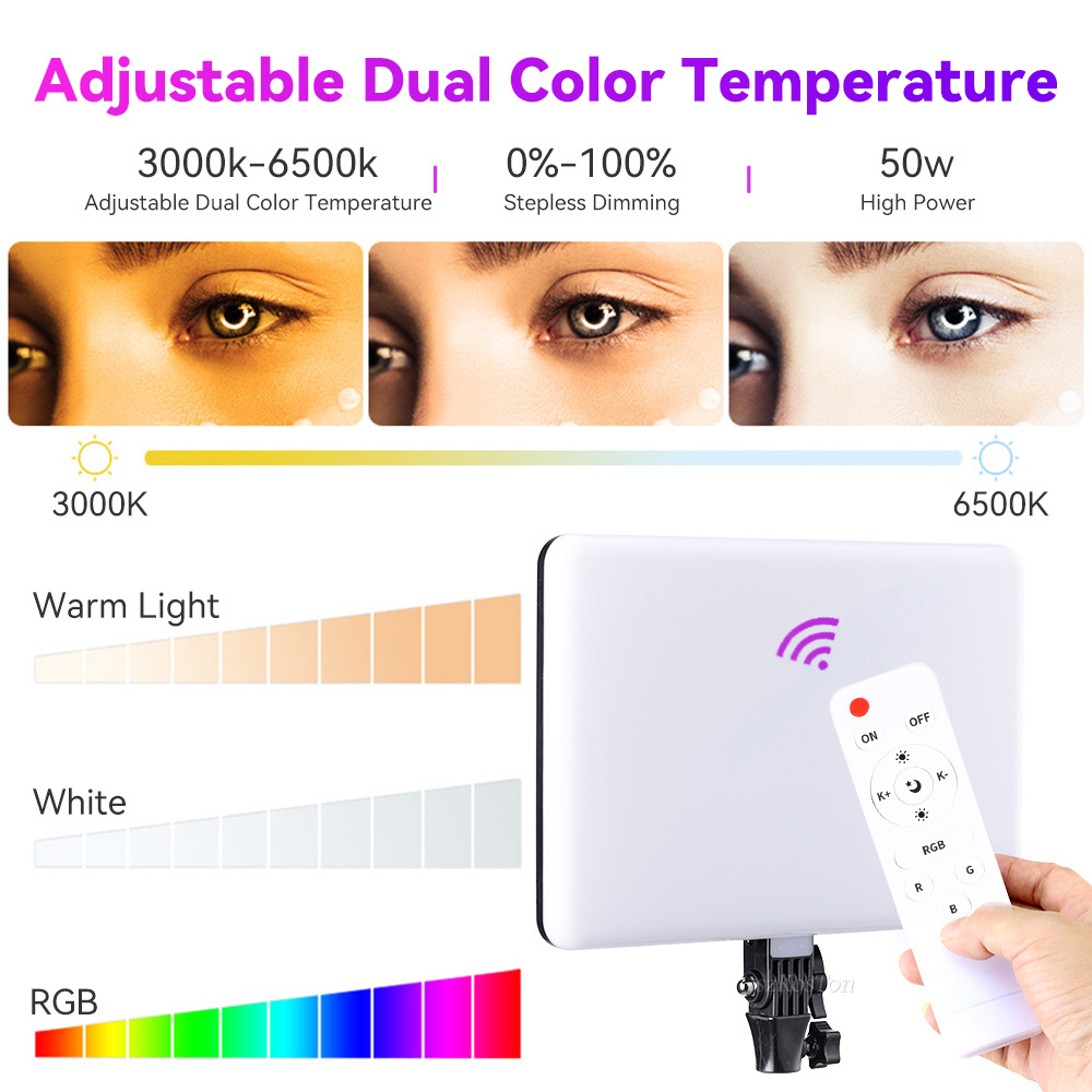 Luz LED de vídeo RGB de 14 pul - Led Light Panel Stream reseña y precio