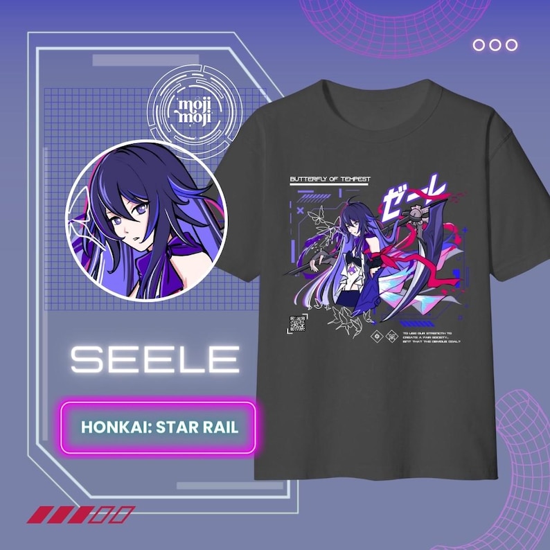Camiseta Seele Honkai Star Rai - Esports Gaming Shirts reseña y precio