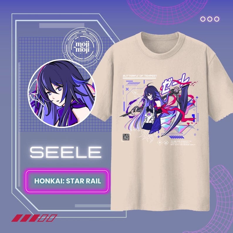 Camiseta Seele Honkai Star Rai - Esports Gaming Shirts reseña y precio