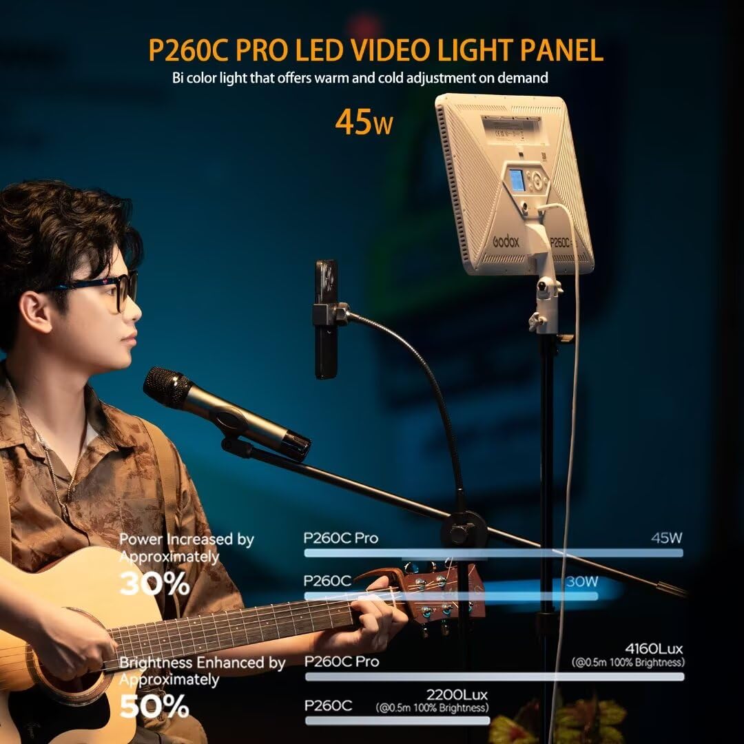 Godox P260C Pro Panel de luz L - Led Light Panel Stream reseña y precio