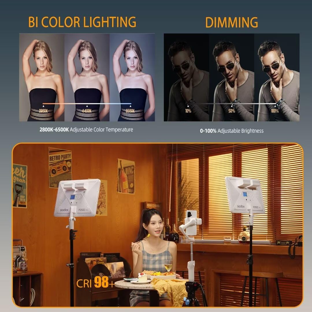 Godox P260C Pro Panel de luz L - Led Light Panel Stream reseña y precio